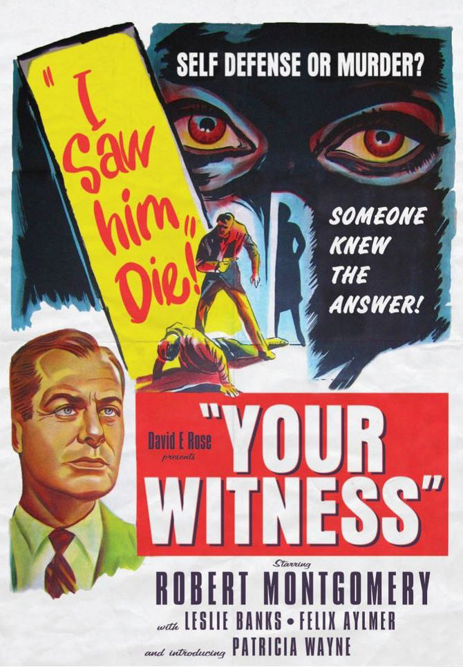 Your Witness AKA Eye Witness (1950) - Robert Montgomery DVD