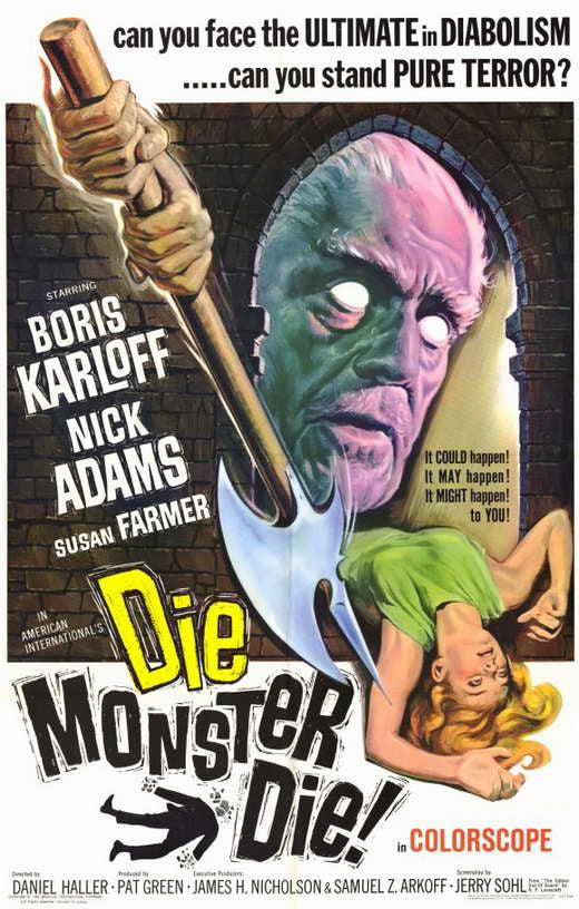 Die Monster Die ! (1965) - Boris Karloff DVD