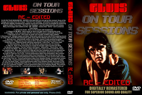 Elvis On Tour Sessions : Re-edited   DVD