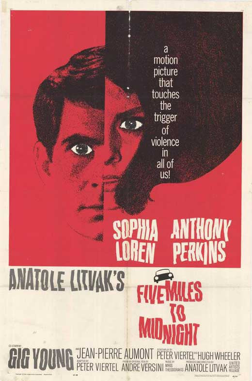 Five Miles To Midnight (1962) - Sophia Loren DVD