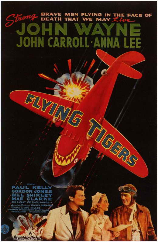 Flying Tigers (1942) - John Wayne  Colorized Version  DVD