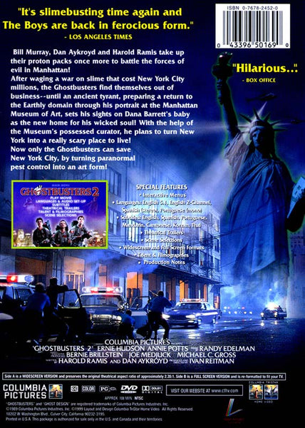 Ghostbusters 2 (1989) - Bill Murray  DVD