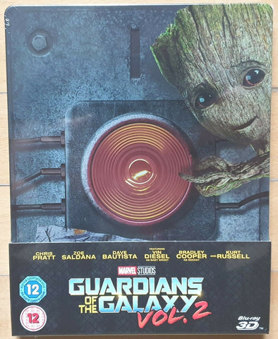 Guardians Of The Galaxy : Vol.2 - Bradley Cooper STEELBOOK Blu-ray 3D + Blu-ray  codefree