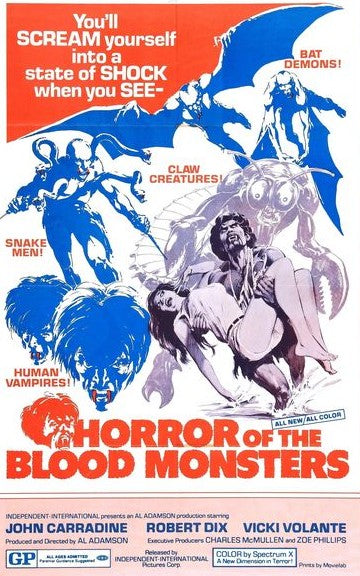 Horror of the Blood Monsters (1970) - John Carradine DVD