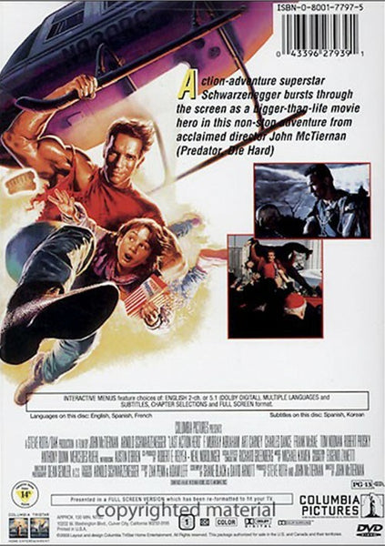 Last Action Hero (1993) - Arnold Schwarzenegger  DVD