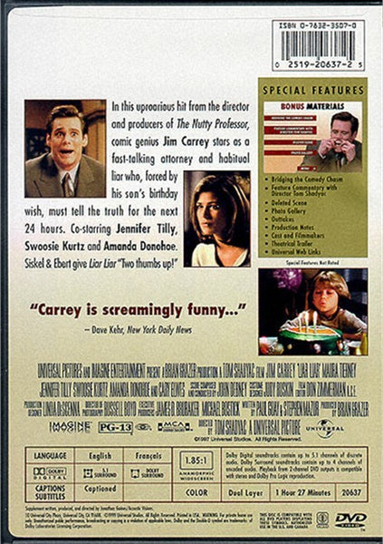 Liar, Liar: Collector's Edition (1997) - Jim Carrey  DVD