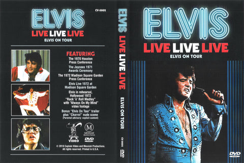 Elvis - Live Live Live - On Tour  DVD