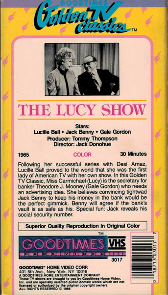 The Lucy Show (1965) - Lucille Ball  VHS