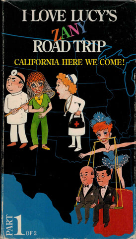 I Love Lucy´s Zany Road Trip : California Here We Come ! Part 1 - Lucille Ball ( 3 VHS Set )