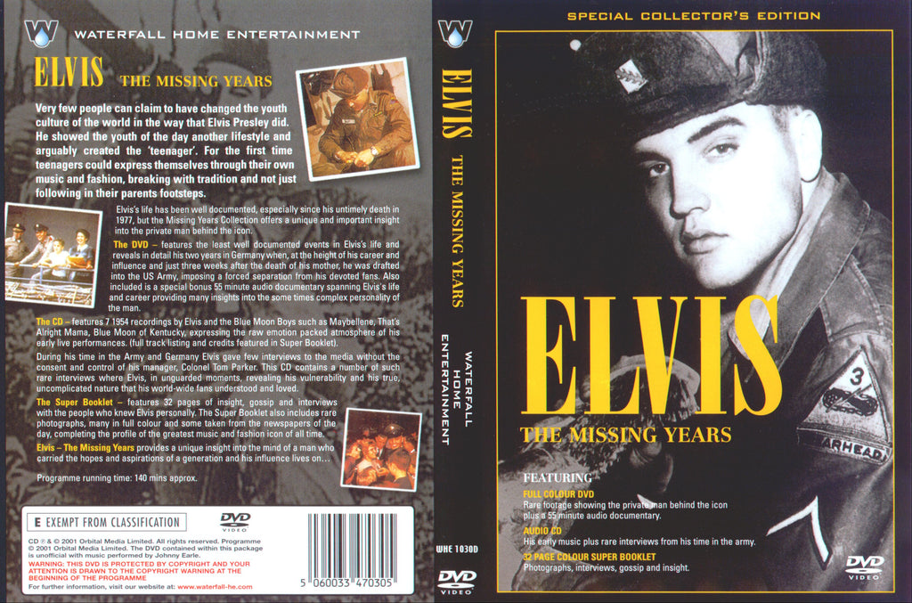 Elvis : The Missing Years DVD