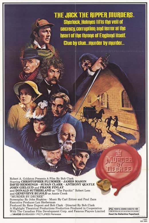 Sherlock Holmes : Murder By Decree (1978) - Christopher Plummer DVD