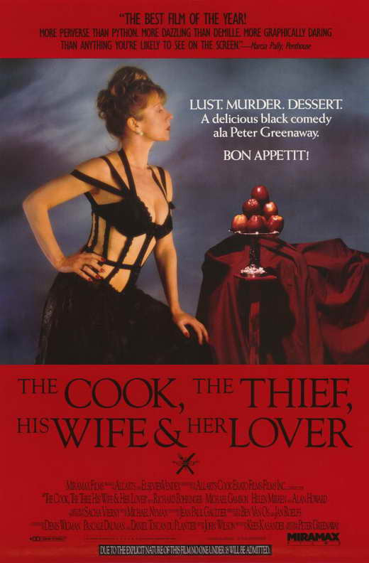 The Cook, The Thief, His Wife & Her Lover (1989) - Helen Mirren UNCUT  DVD