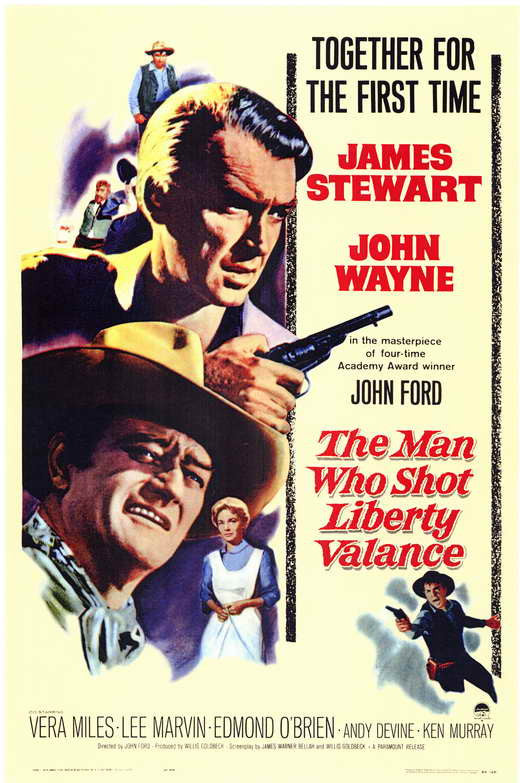 The Man Who Shot Liberty Valance (1962) - John Wayne   Colorized Version DVD