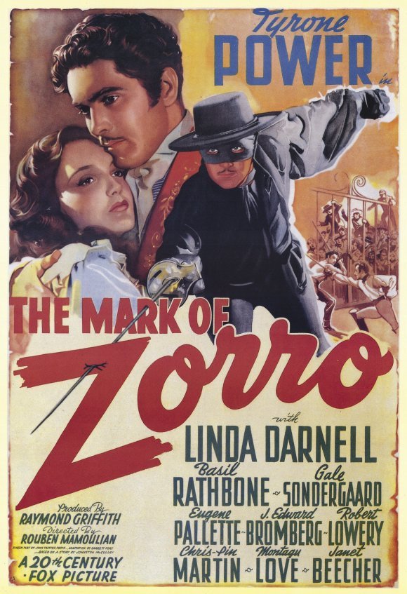 The Mark Of Zorro (1940) - Tyrone Power Colorized DVD