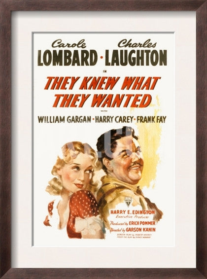 They Knew What They Wanted (1940) DVD