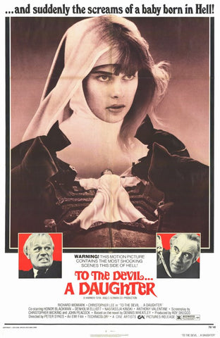 To The Devil A Daughter (1976) - Christopher Lee  DVD