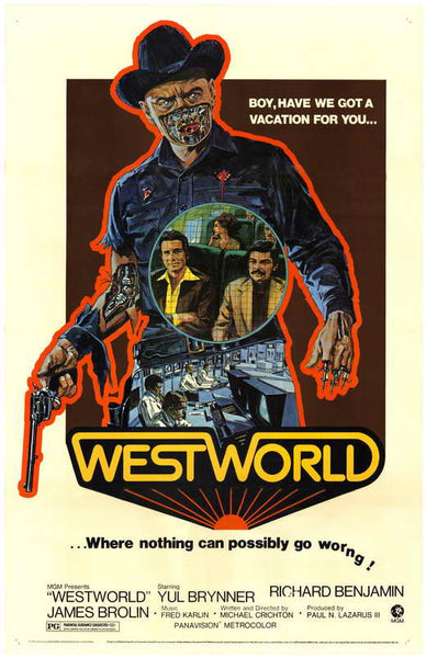 Brynner Westworld Season Hd Westworld, Yul Brynner, 1973 Art Print
