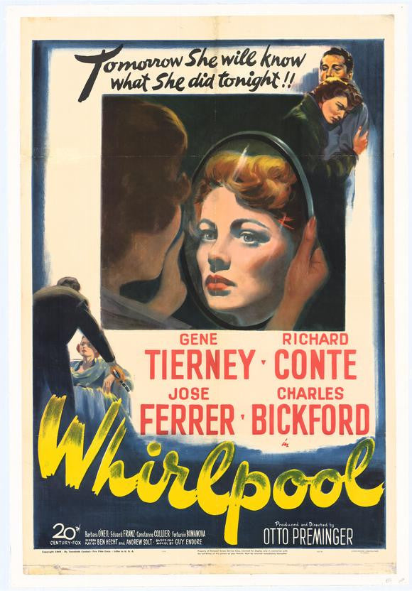 Whirlpool (1949) - Gene Tierney DVD