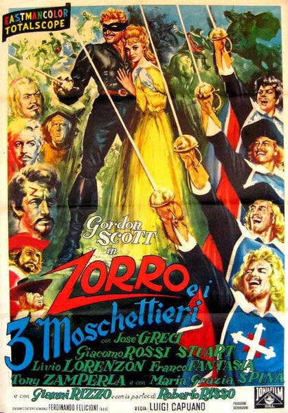 Zorro And The Three Musketeers (1963) - Gordon Scott DVD – Elvis