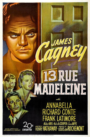 13 Rue Madeleine (1947) - James Cagney  Colorized Version