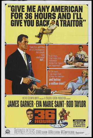 36 Hours (1965) - James Garner    Colorized Version
