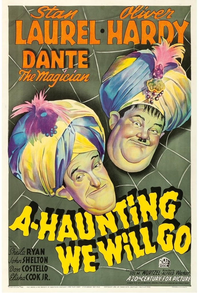 A-Haunting We Will Go (1942) - Laurel & Hardy  Colorized Version