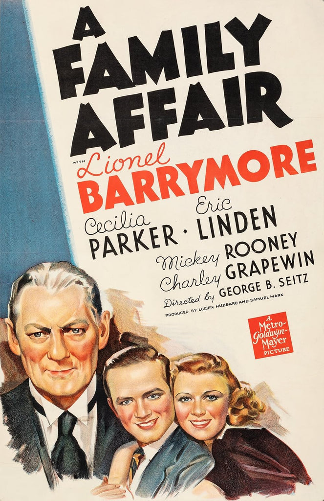 A Family Affair (1937) - Lionel Barrymore  Colorized Version