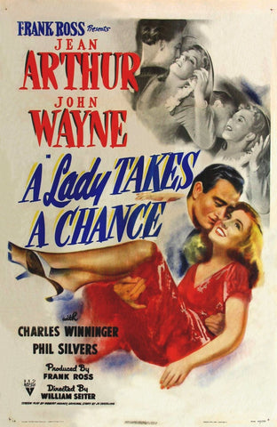 A Lady Takes A Chance (1943) - John Wayne  Colorized Version  DVD