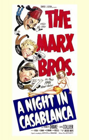 A Night In Casablanca (1946) - Marx Brothers  Colorized Version
