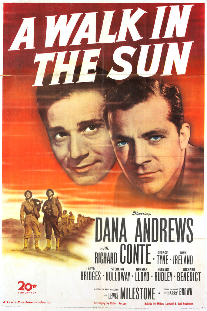 A Walk In The Sun (1945) - Dana Andrews   Colorized Version