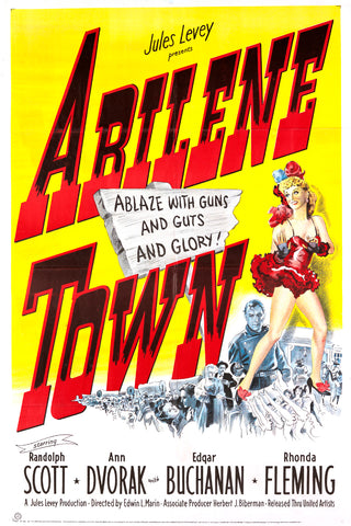 Abilene Town (1946) - Randolph Scott  DVD  Colorized Version