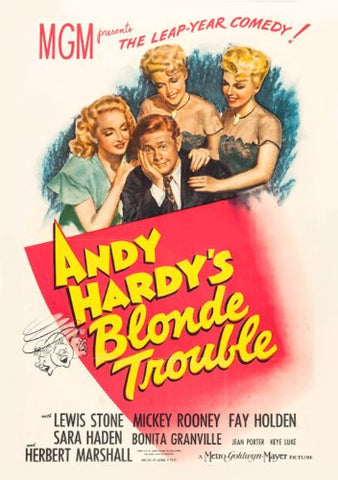Andy Hardy's Blonde Trouble (1944) - Mickey Rooney  Colorized Version  DVD