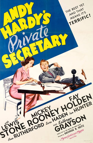 Andy Hardy's Private Secretary (1941) - Mickey Rooney  Colorized Version  DVD