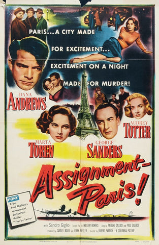 Assignment : Paris (1952) - Dana Andrews   DVD