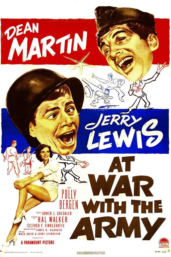 At War With The Army (1950) - Jerry Lewis    Colorized Version