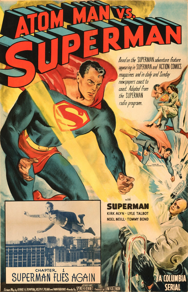 Atom Man Vs. Superman : The Complete Serial (1950) - Kirk Alyn  Colorized Version (2 DVD Set)