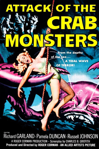 Attack Of The Crab Monsters (1957) - Richard Garland  Colorized Version