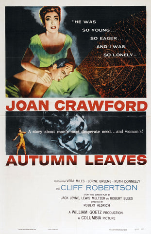Autumn Leaves (1956) - Joan Crawford  Colorized Version