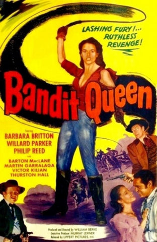 Bandit Queen (1950) - Barbara Britton  Colorized Version  DVD