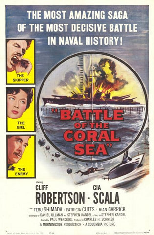Battle Of The Coral Sea (1959) - Cliff Robertson  Colorized Version