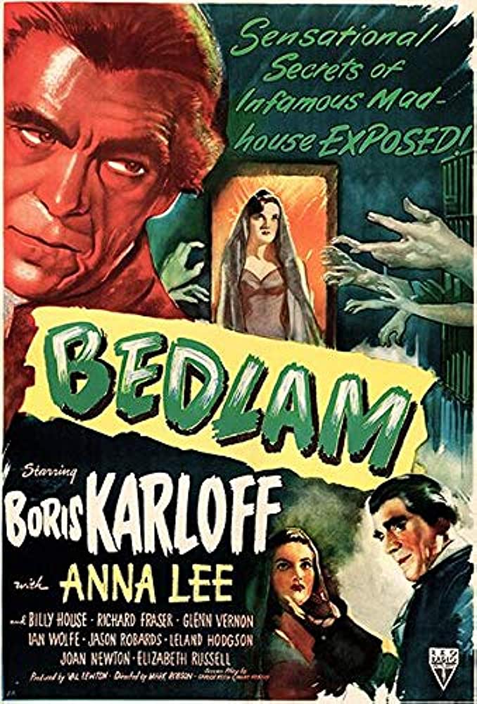 Bedlam (1946) - Boris Karloff    Colorized Version DVD