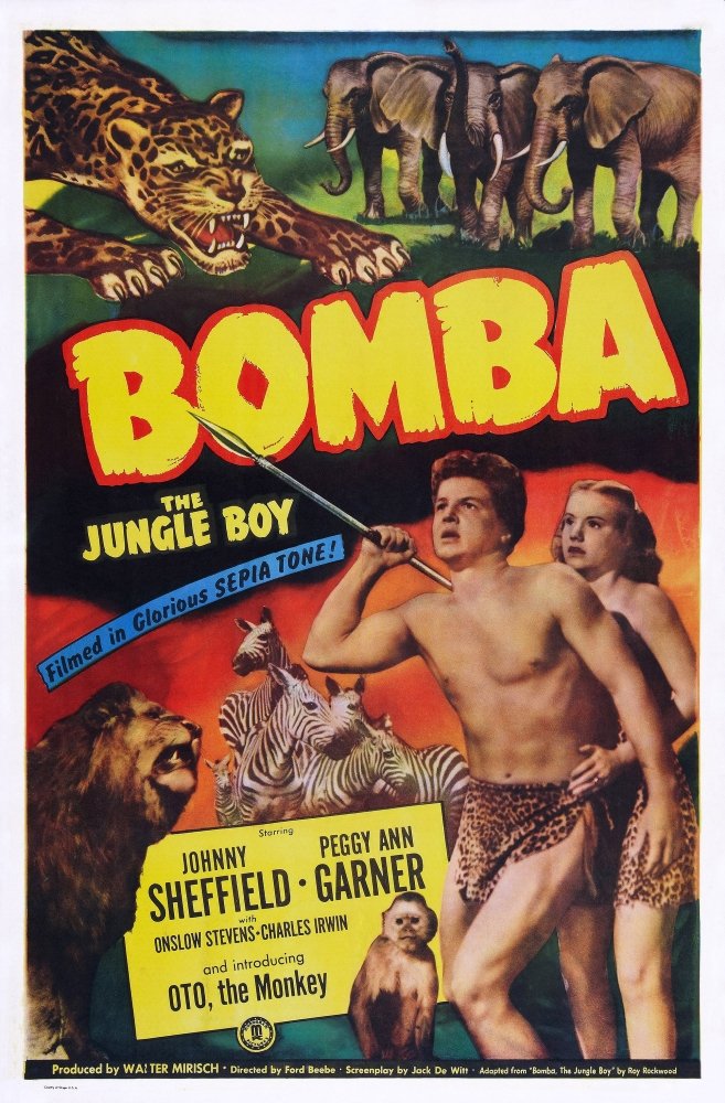 Bomba, The Jungle Boy (1949) - Johnny Sheffield  Colorized Version  DVD