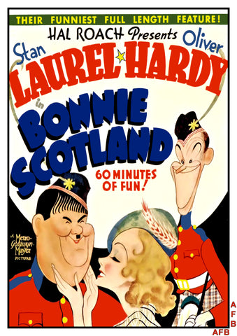 Bonnie Scotland (1935) - Laurel & Hardy  Colorized Version