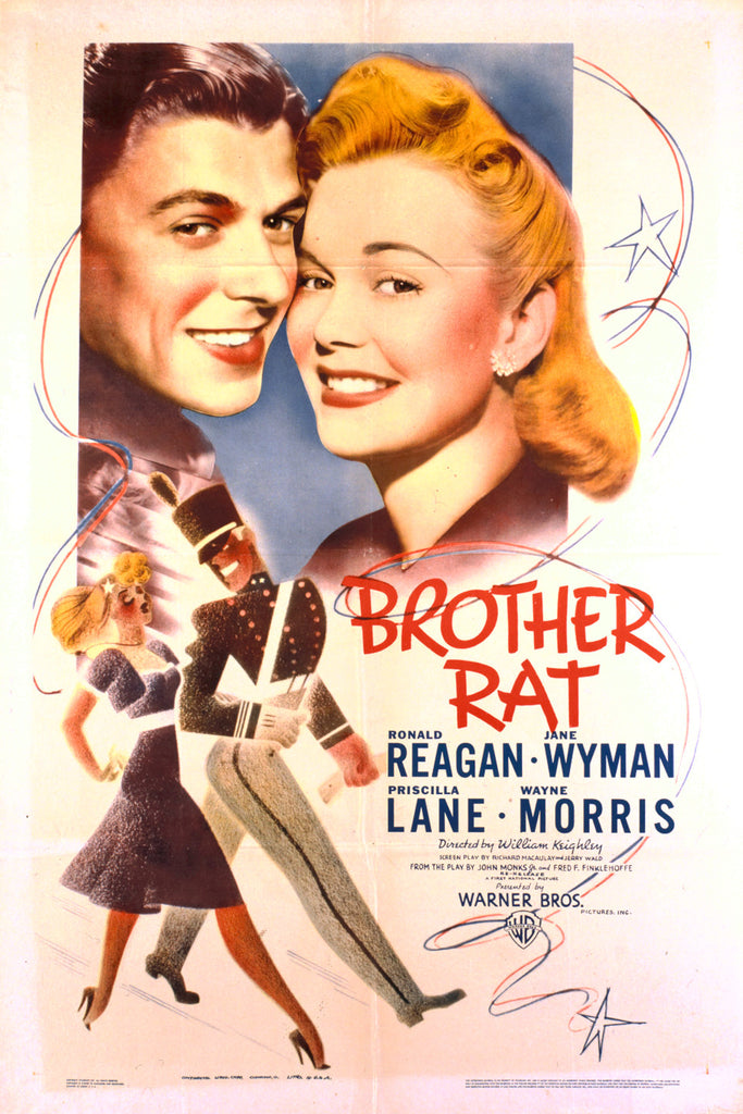 Brother Rat (1938) - Ronald Reagan  Colorized Version  DVD