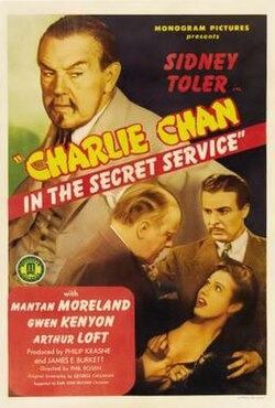Charlie Chan In The Secret Service (1944) - Sidney Toler  Colorized Version