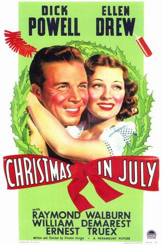 Christmas In July (1940) - Dick Powell  Colorized Version DVD