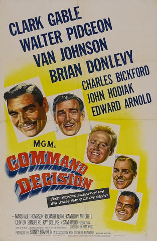 Command Decision (1948) - Clark Gable  Colorized Version