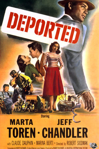 Deported (1950) - Jeff Chandler  Colorized Version