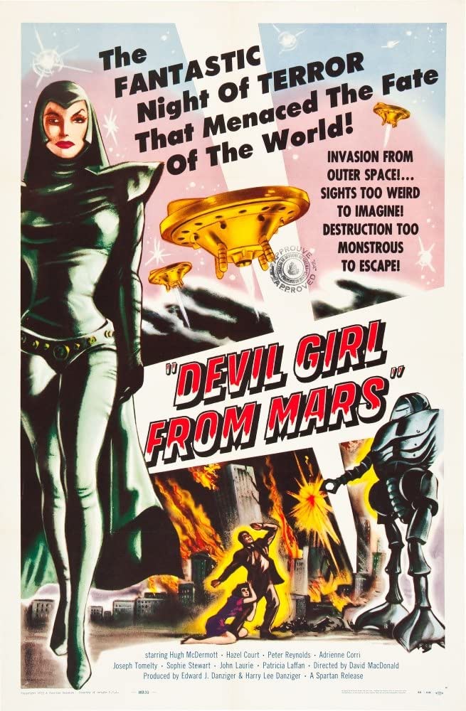 Devil Girl From Mars (1954) - Hugh McDermott  Colorized Version