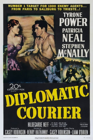 Diplomatic Courier (1952) - Tyrone Power  Colorized Version  DVD